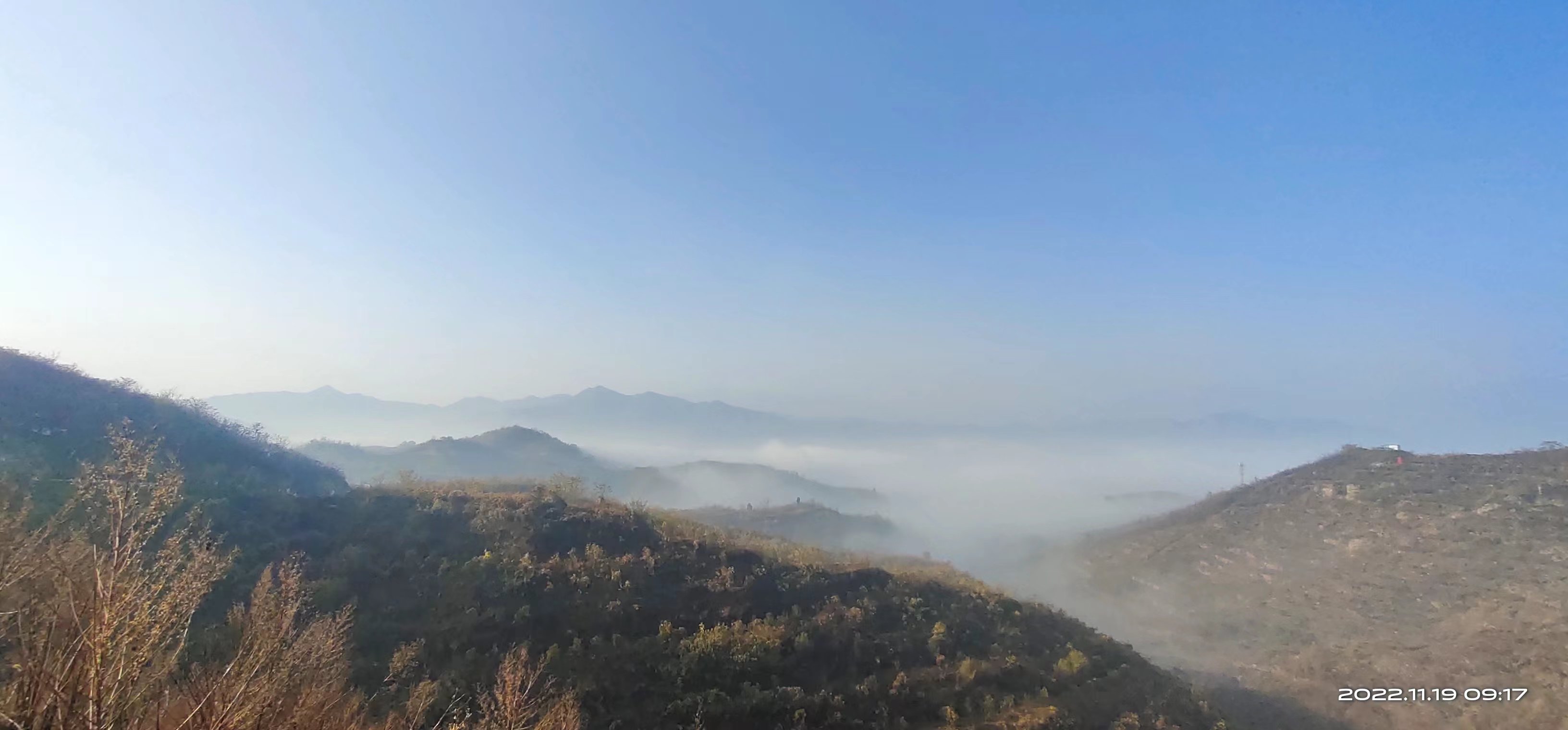 马家庄基地云雾缭绕